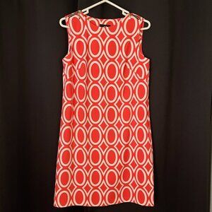 AGB Orange Circle Dress Size 8
